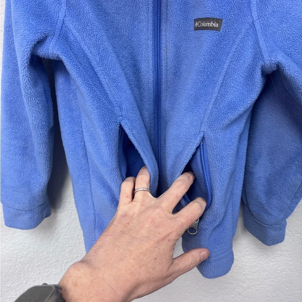 Columbia Soft Blue Kids' 4T Fleece Jacket in EUC